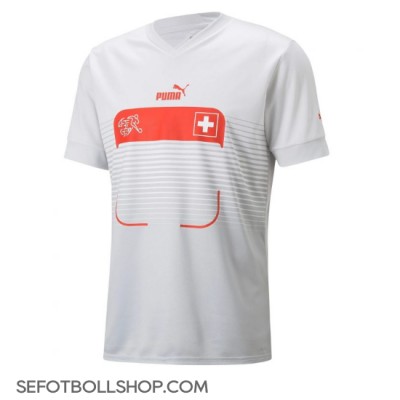 Billiga Schweiz Granit Xhaka #10 Borta fotbollskläder VM 2022 Kortärmad